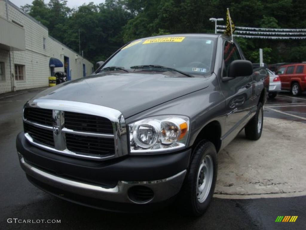 2007 Ram 1500 ST Regular Cab 4x4 - Mineral Gray Metallic / Medium Slate Gray photo #8