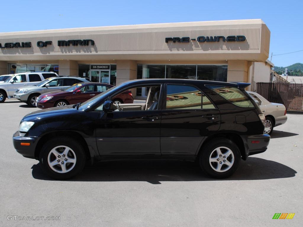 2001 RX 300 AWD - Black Onyx / Ivory photo #4