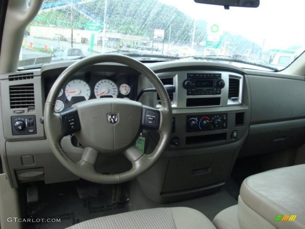 2007 Ram 1500 Big Horn Edition Quad Cab 4x4 - Cool Vanilla / Khaki Beige photo #19