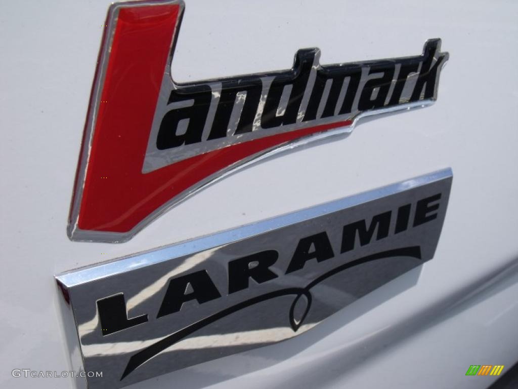 2010 Ram 1500 Laramie Crew Cab - Stone White / Light Pebble Beige/Bark Brown photo #9