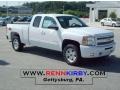 2010 Summit White Chevrolet Silverado 1500 LTZ Extended Cab 4x4  photo #1