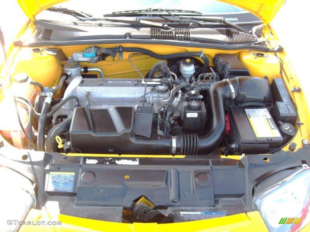 2003 Cavalier Coupe - Yellow / Graphite Gray photo #20