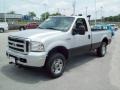 2006 Silver Metallic Ford F250 Super Duty XLT Regular Cab 4x4  photo #11