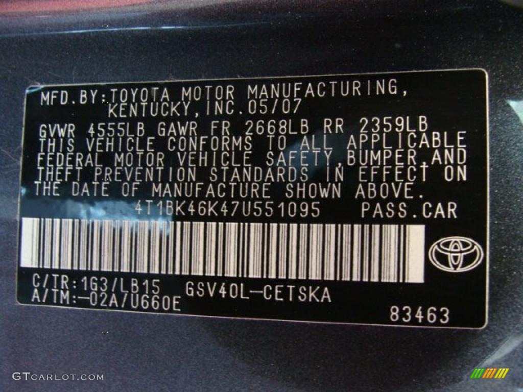 2007 Camry SE V6 - Magnetic Gray Metallic / Dark Charcoal photo #16