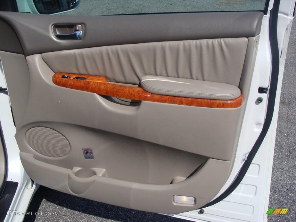 2007 Sienna XLE Limited AWD - Arctic Frost Pearl White / Taupe photo #22