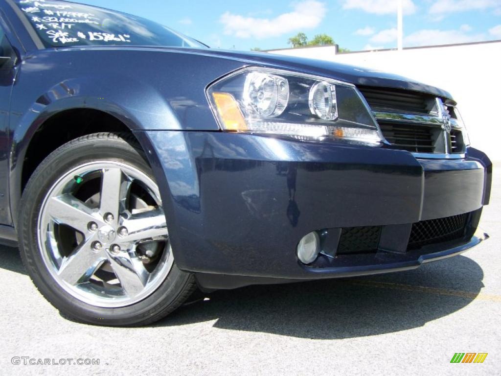 2008 Avenger R/T - Modern Blue Pearl / Dark Slate Gray/Light Slate Gray photo #2