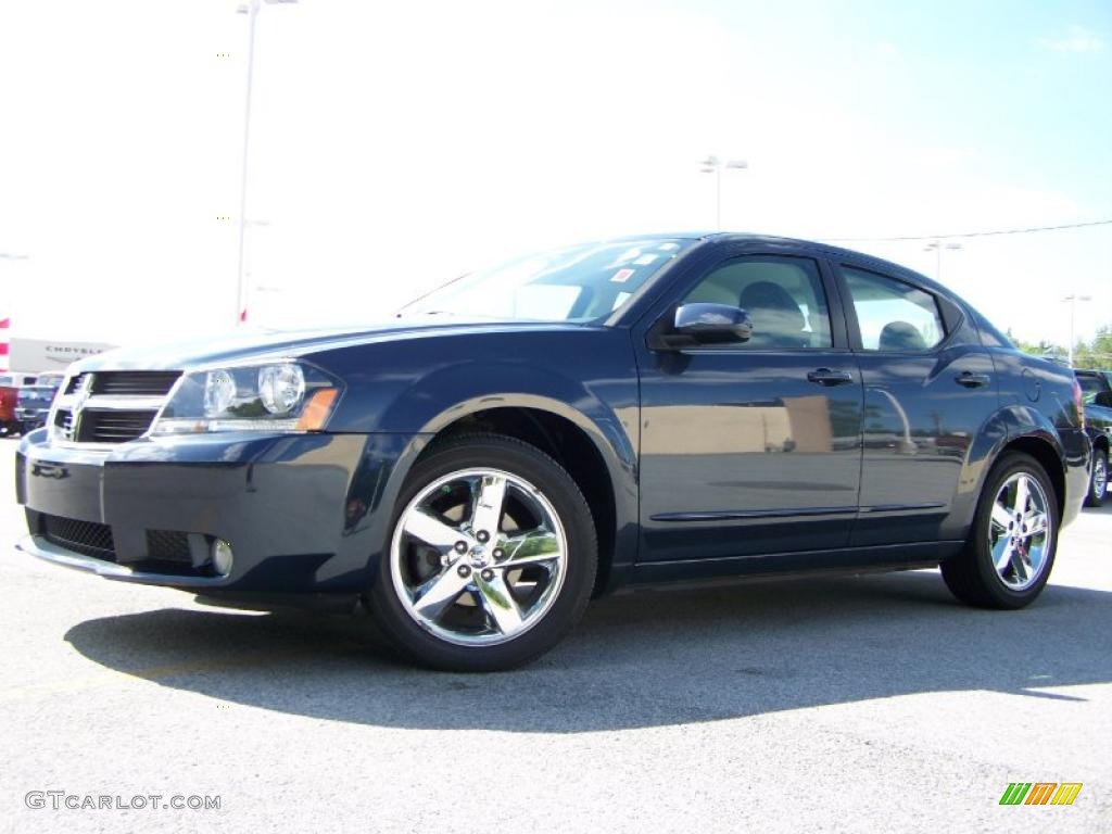 2008 Avenger R/T - Modern Blue Pearl / Dark Slate Gray/Light Slate Gray photo #5