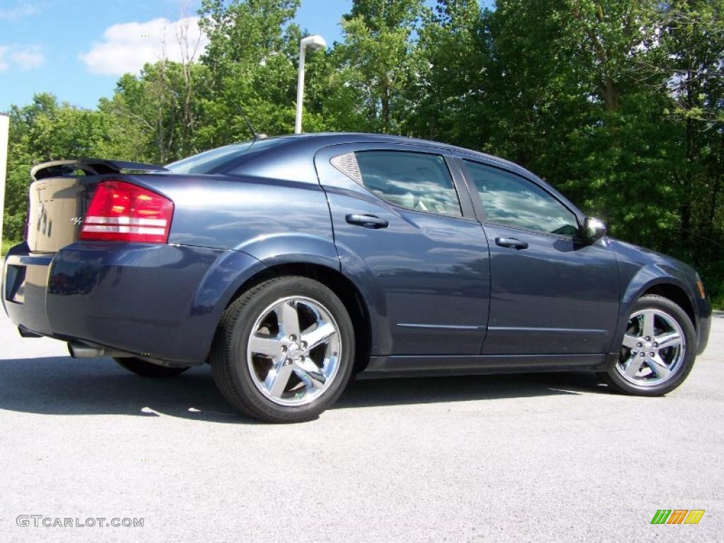 2008 Avenger R/T - Modern Blue Pearl / Dark Slate Gray/Light Slate Gray photo #7
