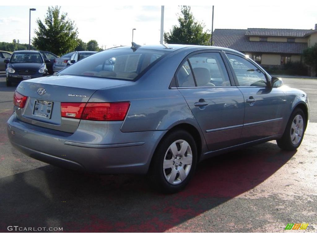2009 Sonata GLS - Slate Blue / Camel photo #5