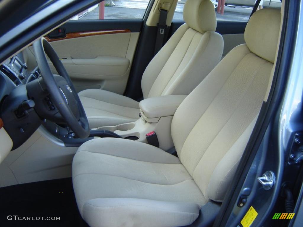 2009 Sonata GLS - Slate Blue / Camel photo #9