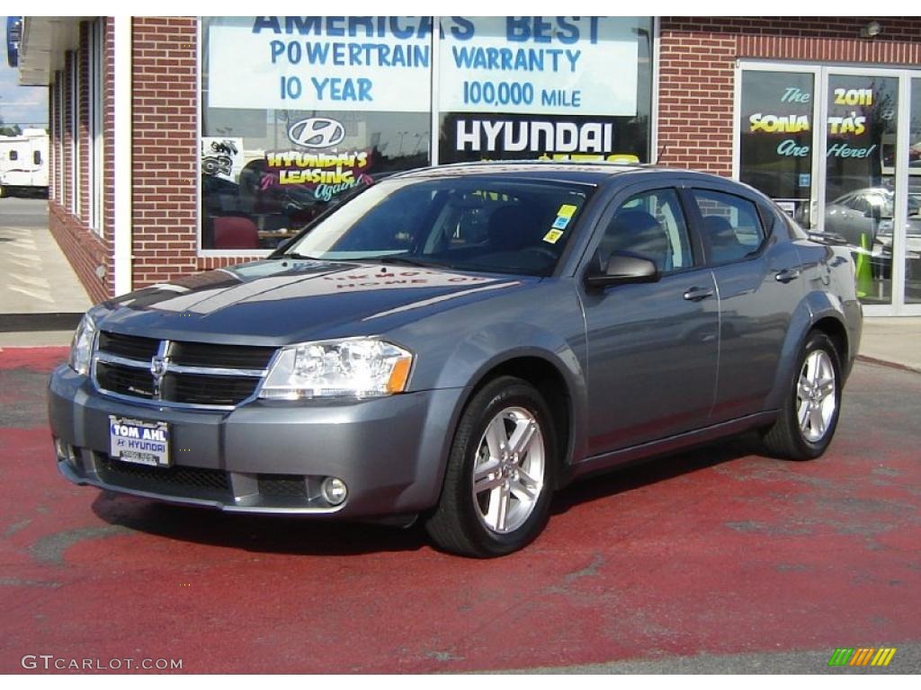 2009 Avenger SXT - Silver Steel Metallic / Dark Slate Gray photo #1