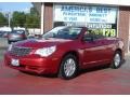 2009 Inferno Red Crystal Pearl Chrysler Sebring LX Convertible  photo #1