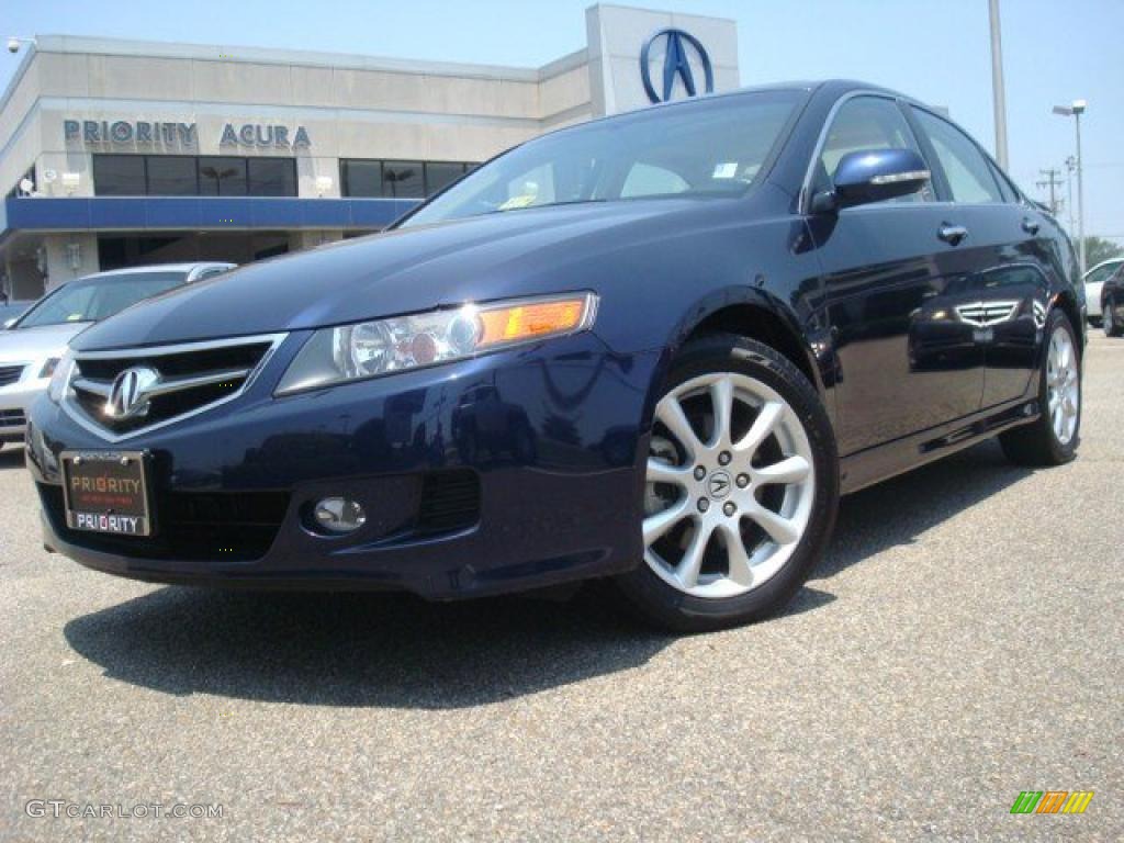 2007 TSX Sedan - Royal Blue Pearl / Parchment photo #1