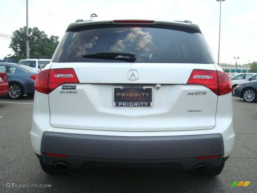 2007 MDX Technology - Aspen White Pearl / Taupe photo #5