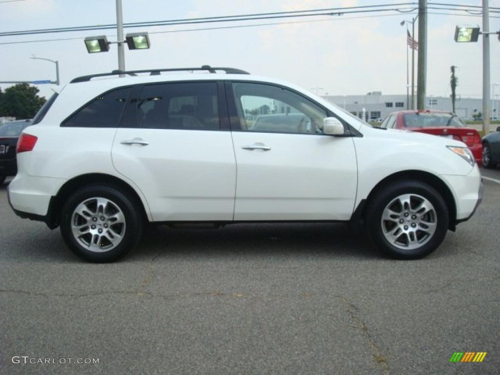 2007 MDX Technology - Aspen White Pearl / Taupe photo #7