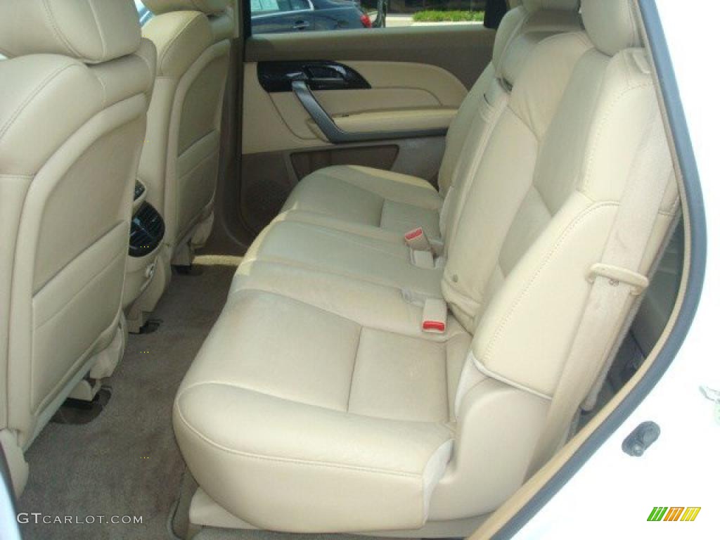 2007 MDX Technology - Aspen White Pearl / Taupe photo #11
