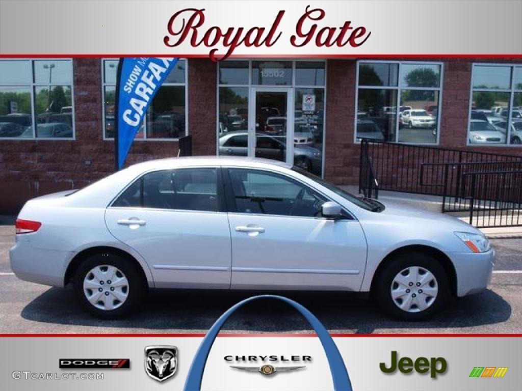 2003 Accord LX Sedan - Satin Silver Metallic / Black photo #1