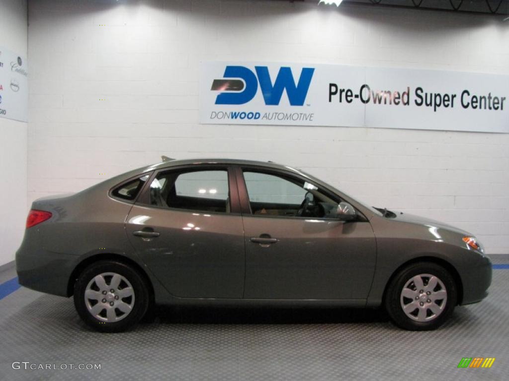 2009 Elantra GLS Sedan - Carbon Gray / Beige photo #6