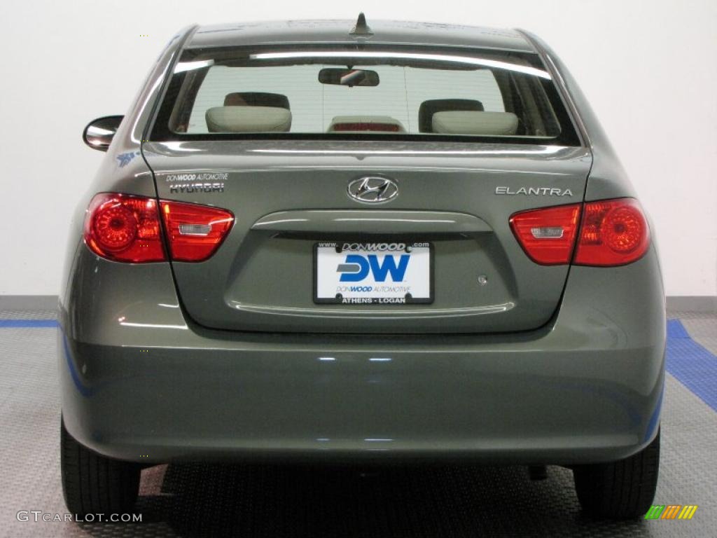 2009 Elantra GLS Sedan - Carbon Gray / Beige photo #8