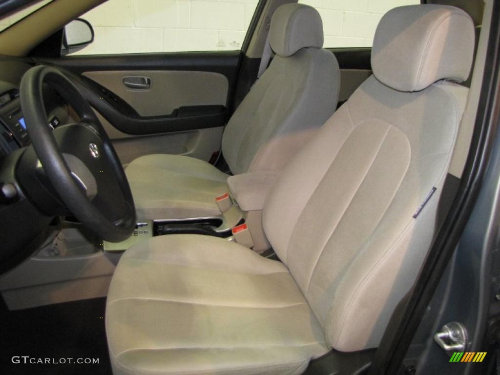 2009 Elantra GLS Sedan - Carbon Gray / Beige photo #11