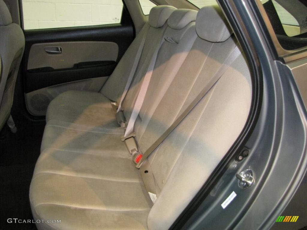 2009 Elantra GLS Sedan - Carbon Gray / Beige photo #13
