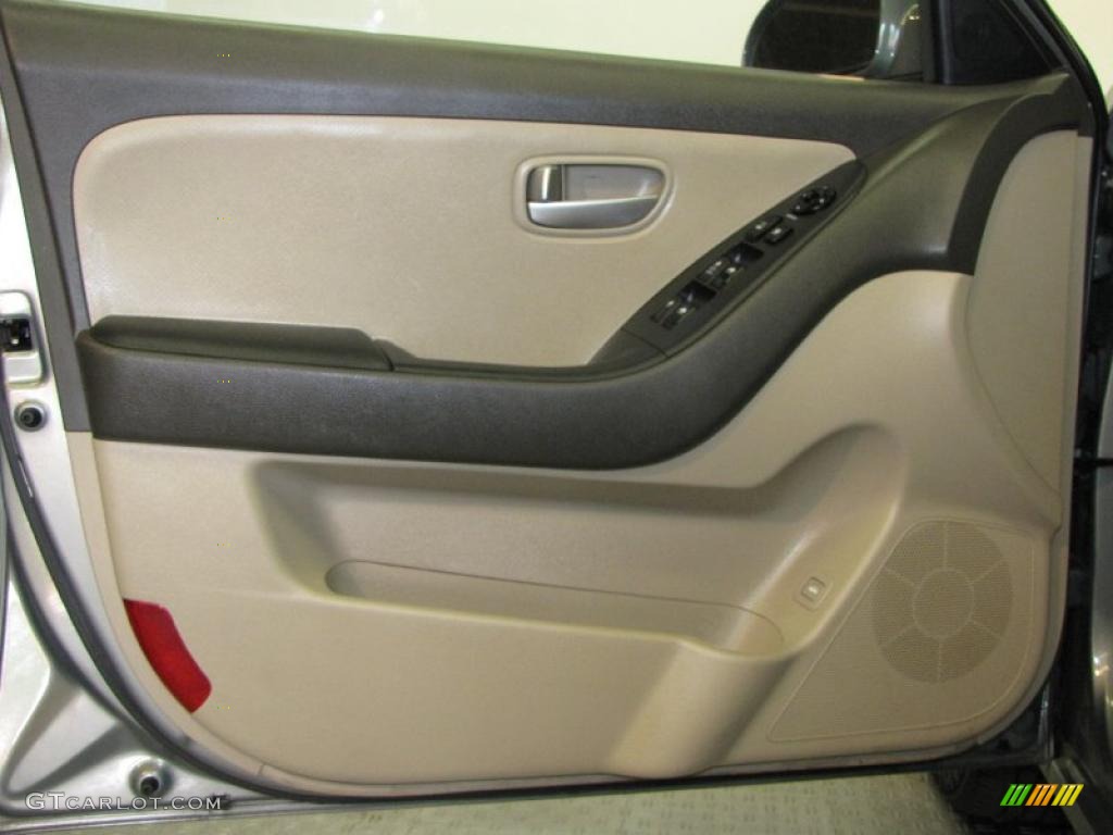 2009 Elantra GLS Sedan - Carbon Gray / Beige photo #15