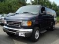 True Blue Metallic 2006 Ford E Series Van E350 XLT 15 Passenger