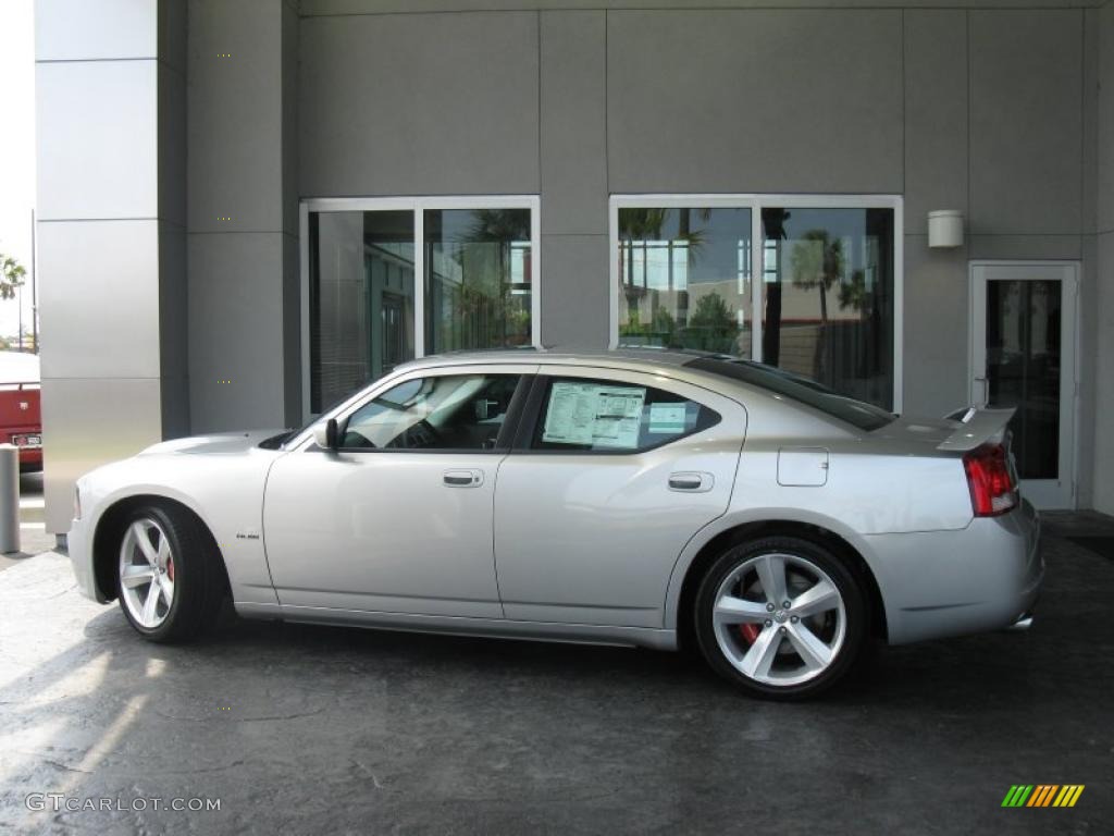 2010 Charger SRT8 - Bright Silver Metallic / Dark Slate Gray photo #2