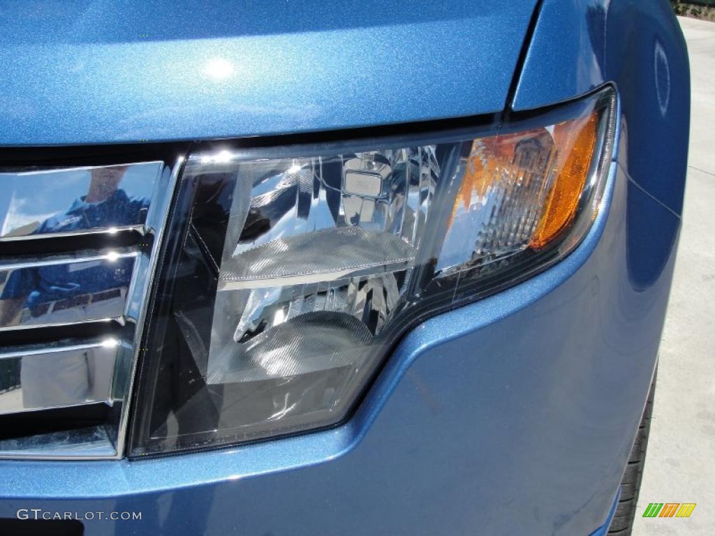 2010 Edge Sport - Sport Blue Metallic / Sport Black Leather/Grey Alcantara photo #10