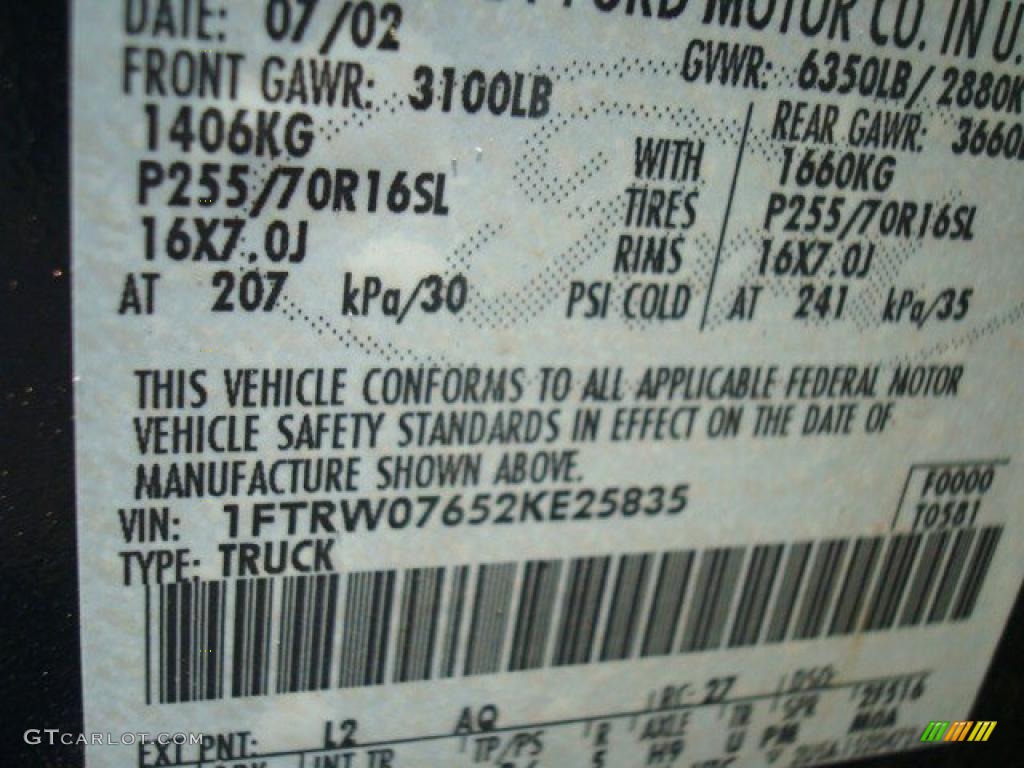 2002 F150 XLT SuperCrew - Charcoal Blue Metallic / Medium Parchment photo #27