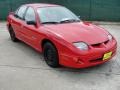 Bright Red 2001 Pontiac Sunfire SE Sedan