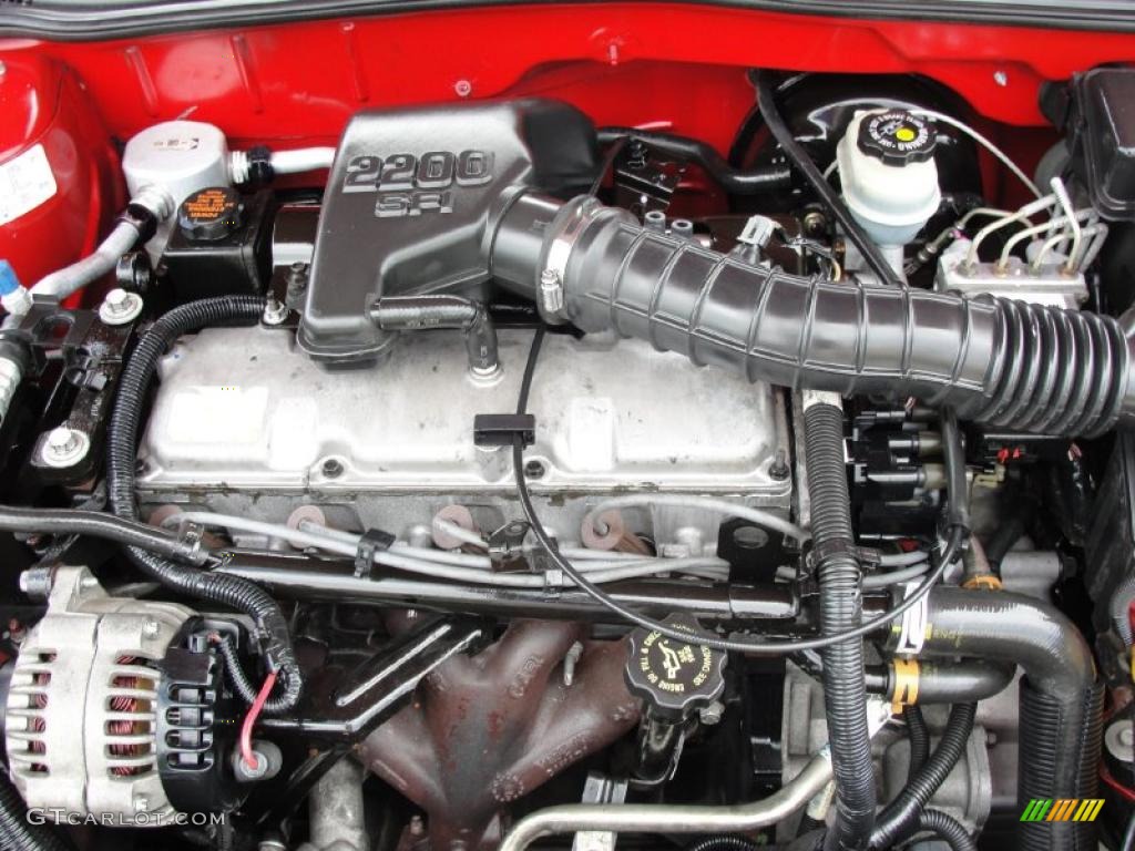 2001 Sunfire SE Sedan - Bright Red / Taupe photo #20