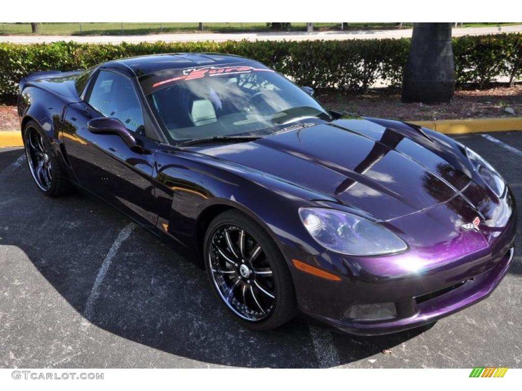 2006 Corvette Coupe - Custom Deep Purple / Ebony Black photo #1