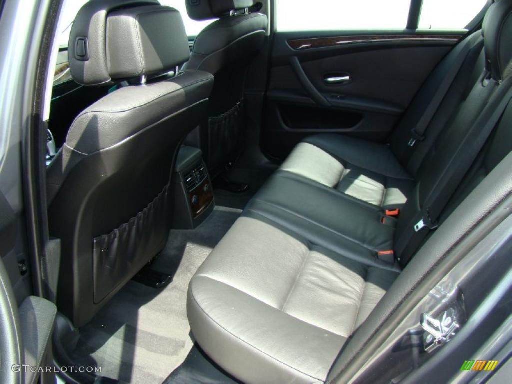 2008 5 Series 528xi Sedan - Platinum Grey Metallic / Black photo #11