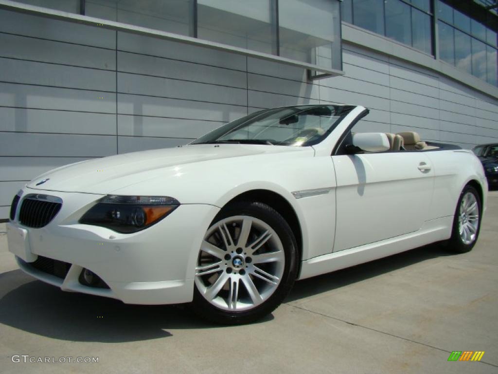 2007 6 Series 650i Convertible - Alpine White / Cream Beige photo #1