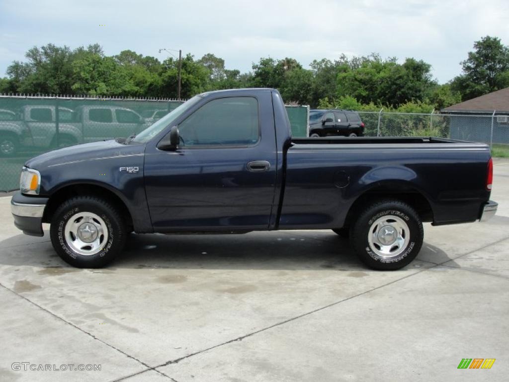 Deep Wedgewood Blue Metallic 2000 Ford F150 XL Regular Cab Exterior Photo #31914996