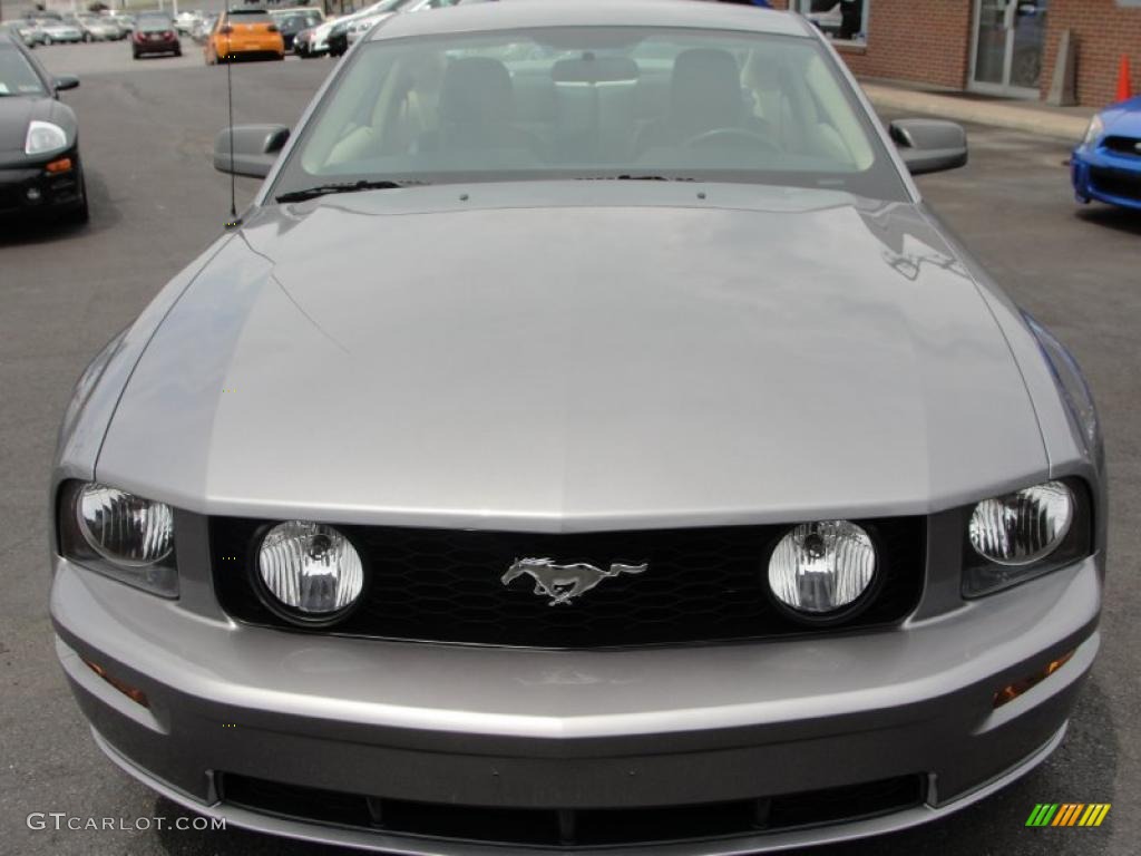 2007 Mustang GT Premium Coupe - Tungsten Grey Metallic / Black/Parchment photo #2