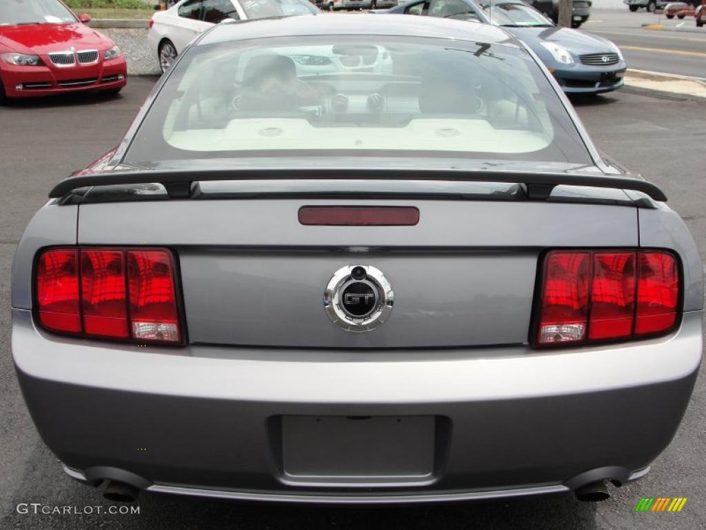 2007 Mustang GT Premium Coupe - Tungsten Grey Metallic / Black/Parchment photo #8
