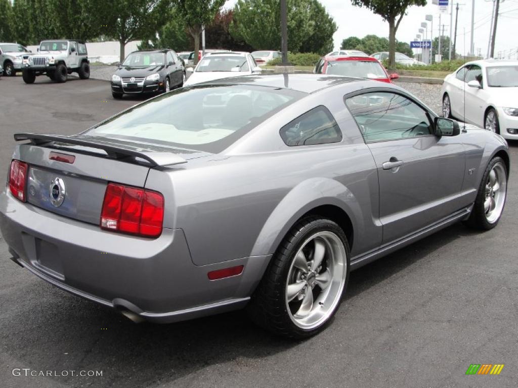 2007 Mustang GT Premium Coupe - Tungsten Grey Metallic / Black/Parchment photo #9