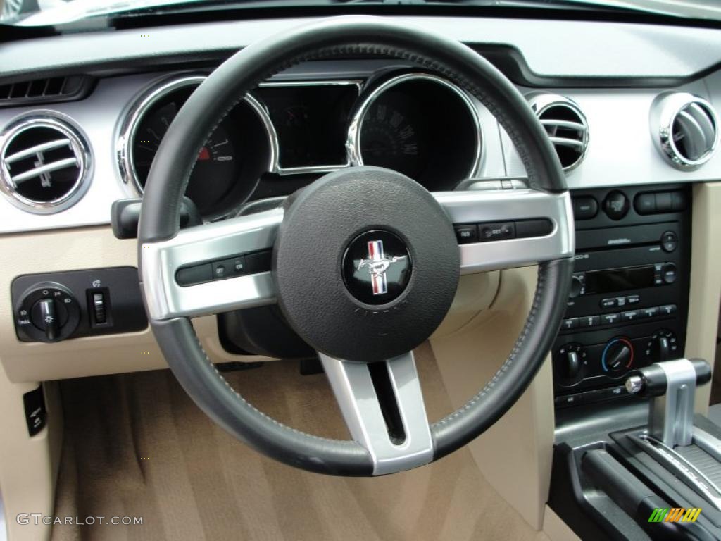 2007 Mustang GT Premium Coupe - Tungsten Grey Metallic / Black/Parchment photo #18
