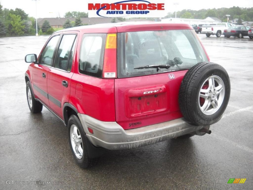 1997 CR-V LX 4WD - San Marino Red / Charcoal photo #5