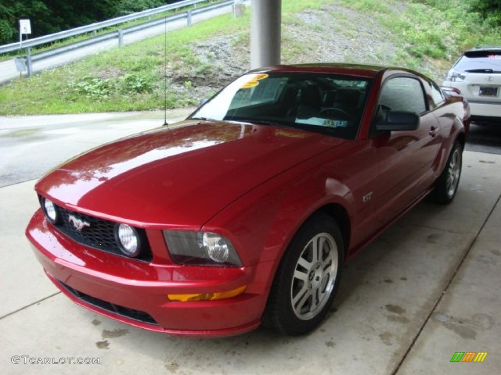 2006 Mustang GT Premium Coupe - Redfire Metallic / Black photo #5