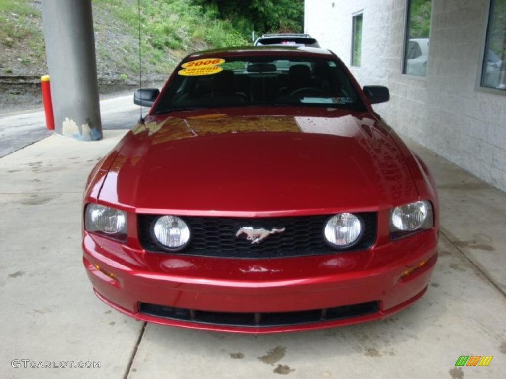 2006 Mustang GT Premium Coupe - Redfire Metallic / Black photo #6