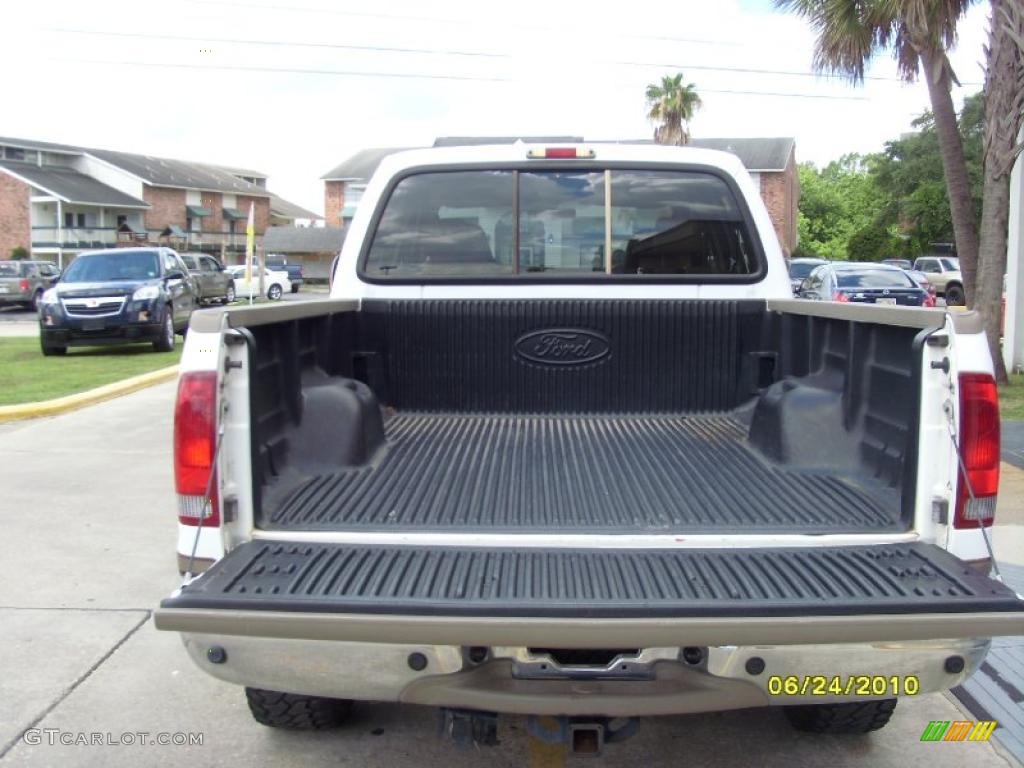 2004 F250 Super Duty King Ranch Crew Cab 4x4 - Oxford White / Castano Leather photo #7