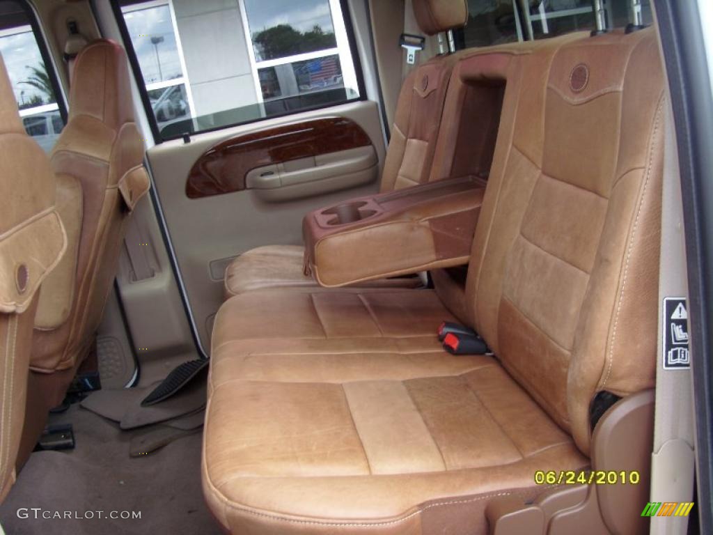 2004 F250 Super Duty King Ranch Crew Cab 4x4 - Oxford White / Castano Leather photo #14