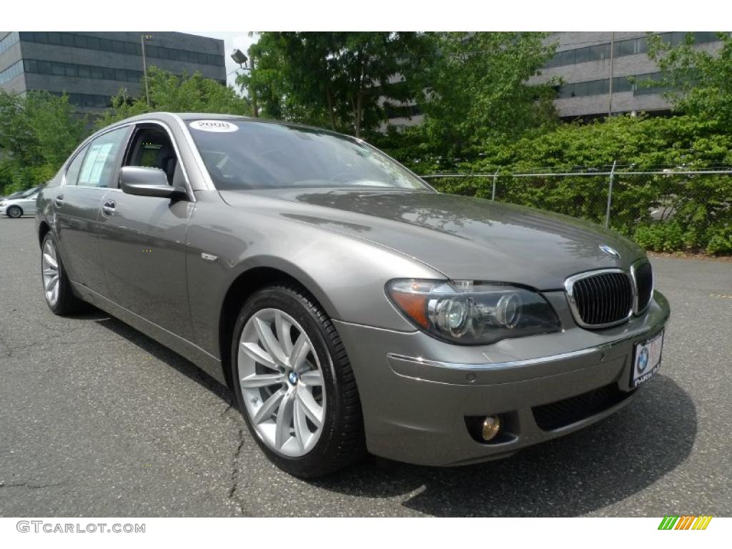 2008 7 Series 750Li Sedan - Sterling Grey Metallic / Flannel Grey photo #1