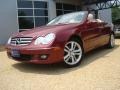 2008 Storm Red Metallic Mercedes-Benz CLK 350 Cabriolet  photo #1