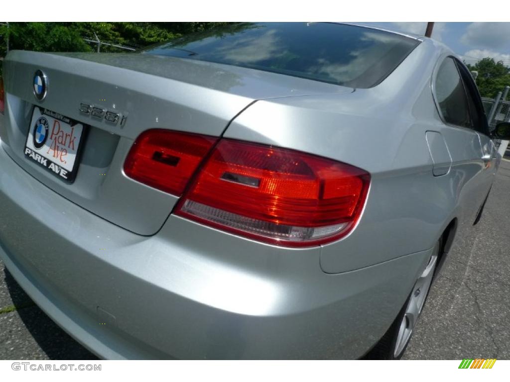 2008 3 Series 328i Coupe - Titanium Silver Metallic / Black photo #12