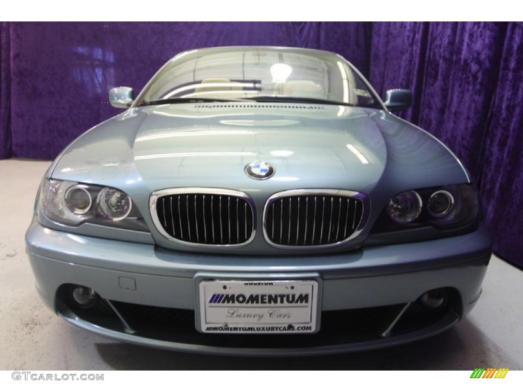 2005 3 Series 325i Convertible - Steel Blue Metallic / Sand photo #2