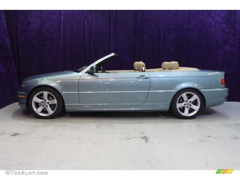 2005 3 Series 325i Convertible - Steel Blue Metallic / Sand photo #5